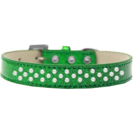 UNCONDITIONAL LOVE Sprinkles Ice Cream Pearls Dog CollarEmerald Green Size 16 UN812359